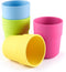 GET FRESH PLA Kids Cups Set – 4-Pack Melamine-Free Dinner Cups for Kids and Toddlers – Microwave Safe Stackable BPA-Free PLA Childrens Dinnerware ...