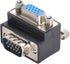 CY Adapter 90 Degree Up Angled VGA SVGA Male to Female Extension Adapter for Monitor Projector...