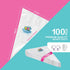 100 Pastry Bags 16 IN | Heavy Duty Piping Bags with Extra Thickness | Disposable Icing Bags with 1 Coupler and 2 Ties | Cake Decoration Piping Bag...