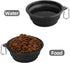 Kytely Large Collapsible Dog Bowls 2 Pack, 34oz Foldable Dog Travel Bowl, Portable Dog Water Food Bowl with Clasp, Pet Cat Feeding Cup Dish for Tr...