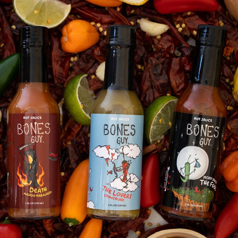 Bones Guy, Secret Sauce, Hot Sauce (5oz), Jalapeno Pepper Sauce, Unique Blend Gourmet Sauce, Perfect for Burgers, Sandwiches, and Dipping...