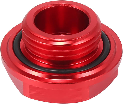 X AUTOHAUX Red Aluminum Alloy Gas Engine Oil Filler Cap Plug Cover for Toyota TRD Highlander RAV4 Yaris Camry Corolla Tacoma Land Cruiser...