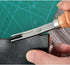 wan Leather Edge Skiving Beveler Tool Set, Wide Mouth Leathercraft Edge Skiving Beveler Leather Edge Trimmer with Wooden Handle Three Sizes(4mm,6m...
