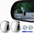 2 pcs Blind Spot Mirrors, 2" Round HD Glass Convex 360° Wide Angle Side Rear View Mirror with ABS Housing for Cars SUV and Trucks, Silver, Pack of...
