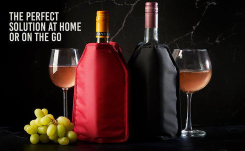 Wine Cooler Sleeve, High Quality Solid Gel Wine Sleeve, Reusable Wine Bottle Cooler, White...
