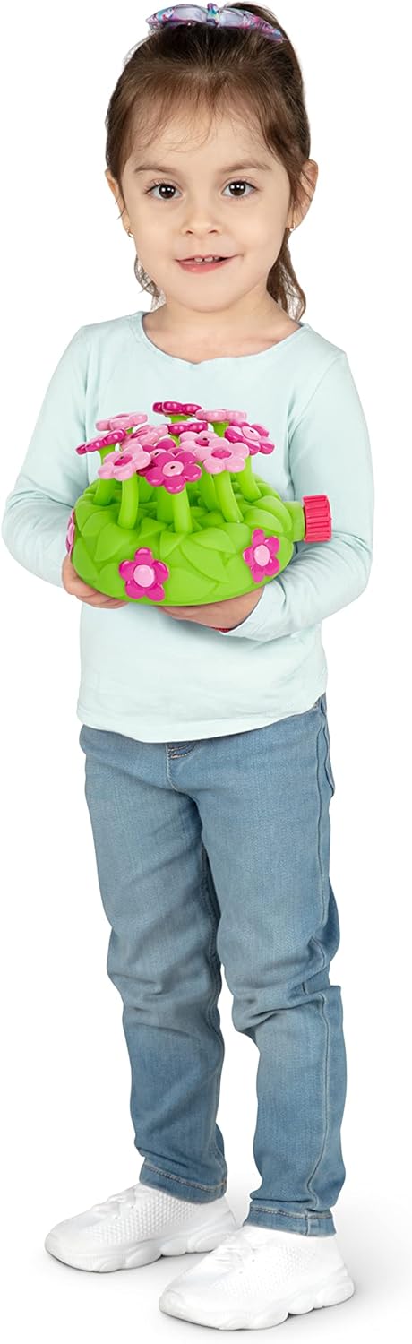 Melissa & Doug Sunny Patch Pretty Petals Flower Sprinkler Toy With Hose Attachment...