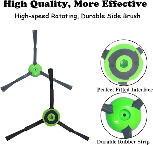 Replacement Side Brushes for iRobot Roomba i & j & e Series i1+/i2+/i3+/i4+/i5+/i6+/i7+/i8+/j6+/j7+/j8+/e5/e6 (Pack of 3)...