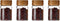 Oidium Small Glass Jars with Airtight Lids,4-Pack 3 oz Glass Jars with Bamboo Lids,Coffee Bean Storage.Small Mason Jars For Flour,Sugar,Spices,Tea...