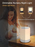 Baby Night Light, Nursery Night Lamp for Breastfeeding, Portable Nightlight for Kids Toddlers Bedroom, Warm & Soft Bedside Lamp, Touch Control, Re...
