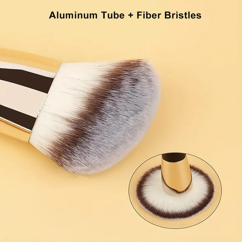 Face Foundation Brush, 2in1 Double Ended Makeup Brushes, Blush Brush, Loose Powder Brush for Blending Liquid Powder, Concealer Cream Cosmetics Mak...