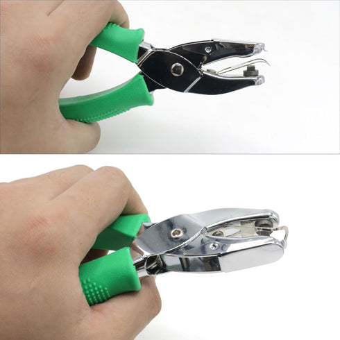 Handheld Square Hole Punch, 1/6 Inch Hole Size, Craft Paper Puncher, Single Pack, Ideal for DIY Projects and Office Use...