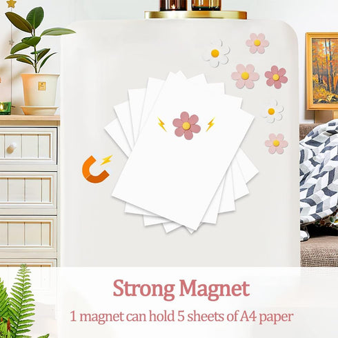18 Pcs-flower refrigerator magnets, pink refrigerator magnets, cute whiteboard magnets, Girls Locker Magnets (18 Pcs - Pink-Flowers)...