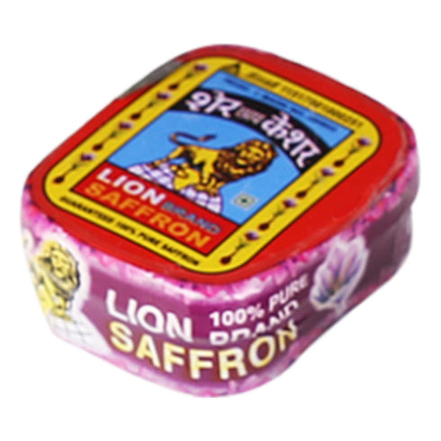 Lion Saffron, 3g, Original Kashmir Lacha Saffron/Kesar/Keshar (Certified Grade A) for Biryani, Beauty, Improved Health and Tilak (VALUE PACK OF 3g...