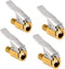 Toolwiz Pack of 4, 5/16 inch Air Chuck for Tires Inflation Brass Valve Attachment Lock On Automotive Repair Qucik Connect Car Compressed Tire Chuc...