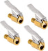 Toolwiz Pack of 4, 5/16 inch Air Chuck for Tires Inflation Brass Valve Attachment Lock On Automotive Repair Qucik Connect Car Compressed Tire Chuc...