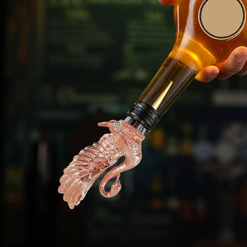 Wine Bottle Stopper, Pink Swan Stainless Steel Wine Saver Reusable Wine Cork Silicone Wine Stopper...