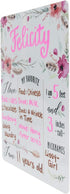 12" x 10" Boho Chic Birthday Sign/Milestone Whiteboard Style Photo Prop/Reusable Floral Dry Erase Board...