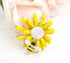 Gyn&Joy Gold Tone Yellow Sun Flower Enamel Daisy Honey Bee Brooch...