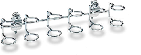 Triton Products Multi-Ring Tool Holder Pegboard Hook, 9 Inch, Silver, 2 Count...