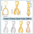 1 Box 100Pcs 4 Colors 14mm Pinch Clip Bail Clasp Snap on Bails Gold Silver Pendant Pinch Clip Clasps Brass Connector Clips for Jewelry Making Clas...