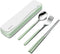 DEVICO Travel Utensils With Case, 18/8 Stainless Steel Camping Utensils, Reusable Portable Silverware Cutlery Set For Lunch Box, Include Fork Spoo...