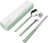DEVICO Travel Utensils With Case, 18/8 Stainless Steel Camping Utensils, Reusable Portable Silverware Cutlery Set For Lunch Box, Include Fork Spoo...