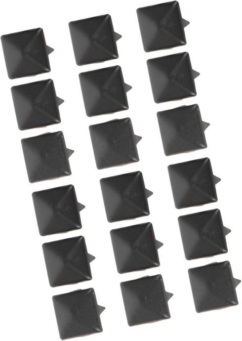 HEEPDD 200Pcs Rivets, 9mm Spike Studs DIY Leathercraft Spike Rivets Bag Leather Clothing Bag Decorative Shoes Rivet(Matte Black)...