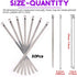 Swpeet 50Pcs 5.9 Inch Stainless Steel Exhaust Strap Wrap Coated Locking Cable Zip Ties Perfect for Automotive Parts, Home Repair, Computer Repair...
