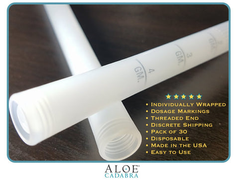 Aloe Cadabra Extra Disposable Vaginal Applicators, Individually Wrapped with Dosage Markings (30 Pack)...