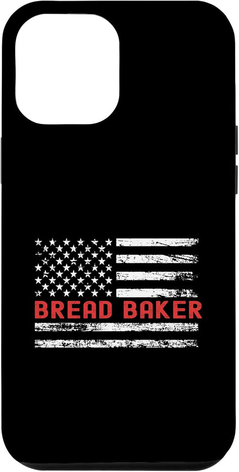 iPhone 15 Pro Max Bread Baker USA Flag Profession Retro Job Title Case...