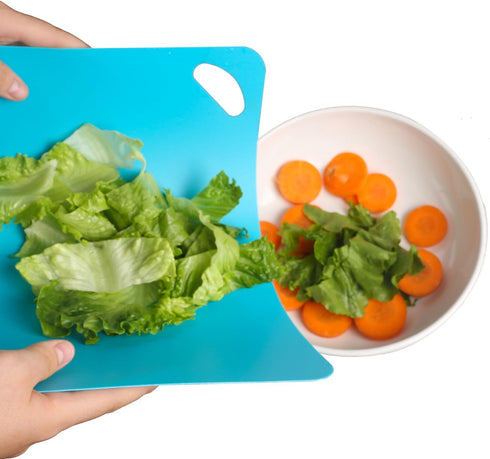 Plastic Flexible Cutting Mats for Kitchen, 6pcs Color Coded Chopping Board Set, Cutting Board Sheet for Kitchen Cooking, Dishwasher Safe(11.5x9"&1...