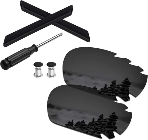 SmartVLT Men's Replacement Lenses&Earsocks&T20&Bolt for Oakley Jawbone Vented/Racing Jacket Vented Sunglass - More Options...