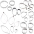 Yawsoy 26Pcs Stainless Steel Gum Paste Flower and Leaf Cutter Set Fondant Flower Cookie Cutter Sugarcraft Flower Making Tool for Wedding,Birthday ...
