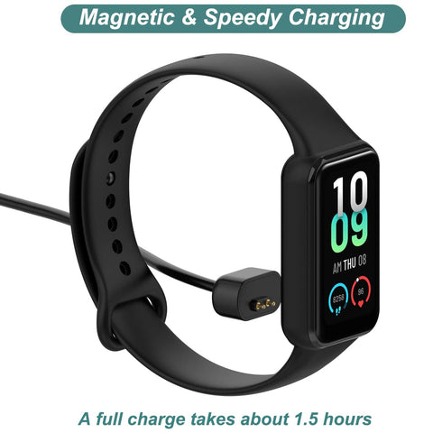 Kissmart Charger for Amazfit Band 7, Replacement USB Magnetic Charging Cable Cord Accessories for Amazfit Band 7 Fitness Tracker [2Pack - 3.3ft/1m...