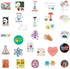 100Pcs Natural Sciences Stickers Pack?Physics, Chemistry, Biology Experiment Vinyl Stickers?Student Science Laboratory Sticker Decals for Laptop, ...