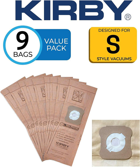Kirby vac bags (9 count) for Models G4, G5 and Gsix...