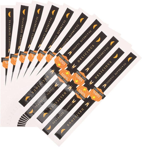 100pcs Stickers Sticker Decals Decorative Baking Labels Decorative Label Sticker Label Self Adhesive Paper Sticker Packaging Sticker Biscuit Kraft...