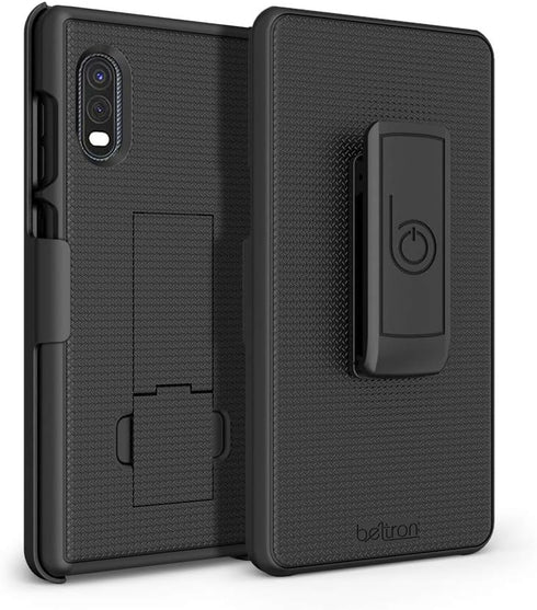 BELTRON Heavy Duty Case with Swivel Belt Clip for Samsung Galaxy XCover Pro G715 (AT&T FirstNet Verizon) Features: Secure Fit & Built-in Kickstand...