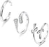 ADRAMATA 3Pcs 925 Sterling Silver Toe Rings for Women Moonstone Mood Rings Set Color Change Adjustable African Toe Rings Finger Nail Rings Summer ...