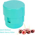 Cherry Pitter - Portable Cherry Pitter Corer Tool, Pits up to 6 Cherries at Once, Dishwasher Safe, ABS Construction, Blue...