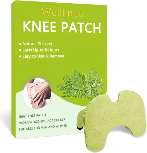 Wellknee Knee Patches, 30 Pcs Natural Warming Herbal Patches Wormwood Extract Sticker for Human...