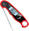 Instant Read Meat Thermometer Waterproof Thermometer with Large Backlit LCD Calibration and Backlight Functions Thermometer for BBQ. Meat. Tea. Mi...