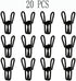 20 Pcs 2 Inch Black Chip Clips, PVC Coating High Elasticity Strength Steel Clothes Pins, Food Clips and Bag Clips...