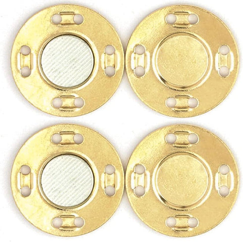 MAHAVIMOKSA 25mm/1" Magnetic Coat Snap Button Invisible Hidden Sew in Button Fastener for DIY Craft Clothing Sewing Bag Purse Leather Scrapbooking...