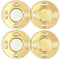 MAHAVIMOKSA 25mm/1" Magnetic Coat Snap Button Invisible Hidden Sew in Button Fastener for DIY Craft Clothing Sewing Bag Purse Leather Scrapbooking...