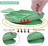 Baby Feeding Dish Sets with Spoon and Forks,NICINGU 3 Pcs/Sets Divided Silicone Suction Plates Utensils for Toddler Kids BPA Free Microwave Dishwa...
