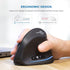 ECHTPower Ergonomic Wireless Mouse, Vertical Mouse with Adjustable DPI 2400/1600/1000, Rechargeable Mice with LED Light, Ergo Mouse for Laptop/PC/...