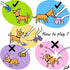 CHIWAVA 3PCS 2.7'' Squeak Latex Dog Toy Football Chew Fetch Throw Ball for Medium Dogs Interactive Play...