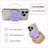 Suction Phone Case Mount, Silicone Suction Cup Collapsible Phone Grip Holder Stand, Hands-Free Cell Phone Accessory Holder for Selfies and Videos ...