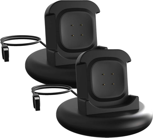 Replacement Charger Compatible with Fitbit Sense 2/Versa 3/Versa 4 Charger Dock Non Slip Cradle Stand 3.3ft/1M Charging Cable Holder for Versa 4 /...